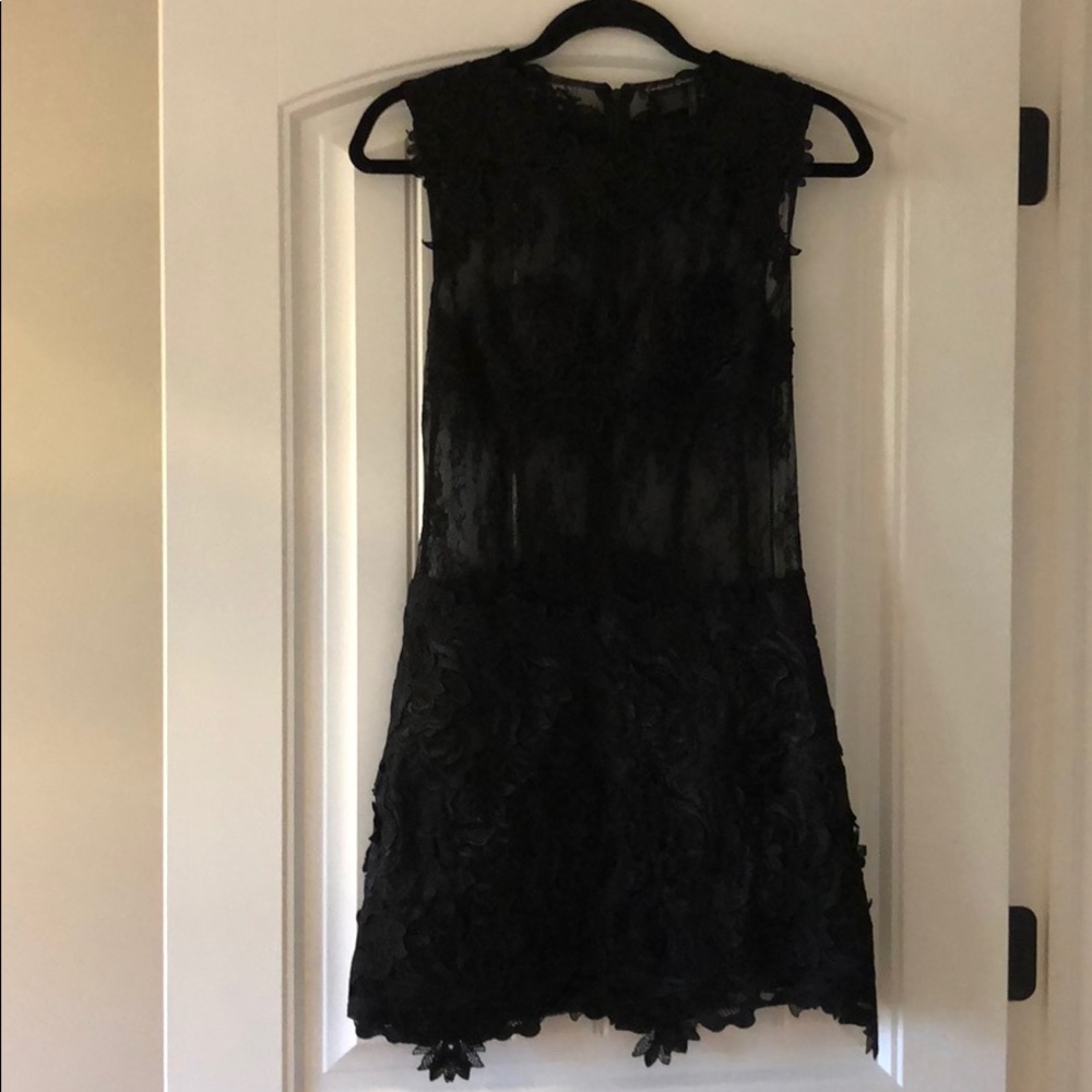 Black lace dress